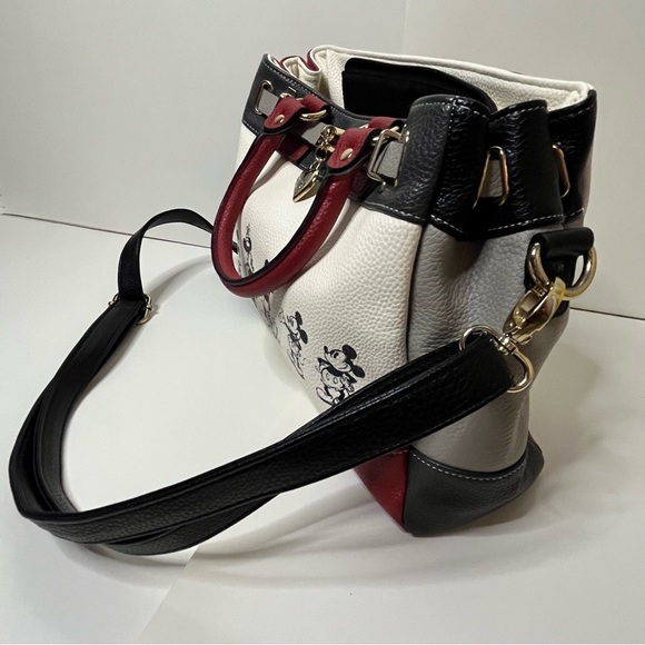 The Bradford Exchange Mickey and Minnie Love Story Handbag - Picture 2 of 7